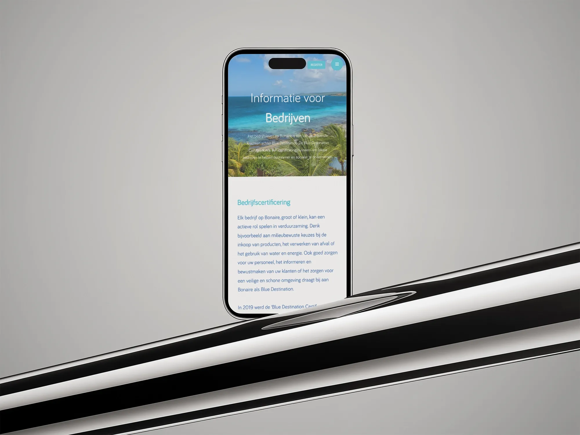 Maatwerk website voor Blue Destination detail image 1
