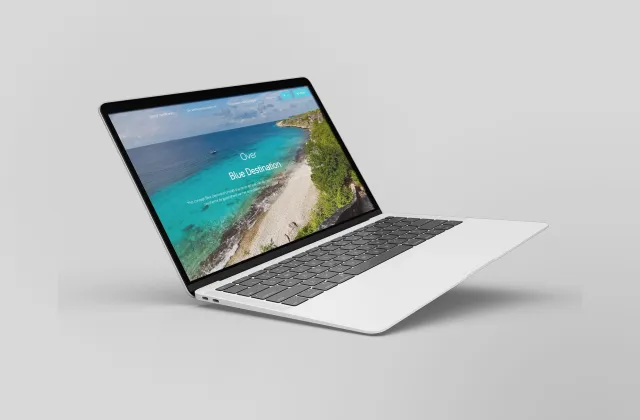 Website van Blue Destination · KVK Bonaire