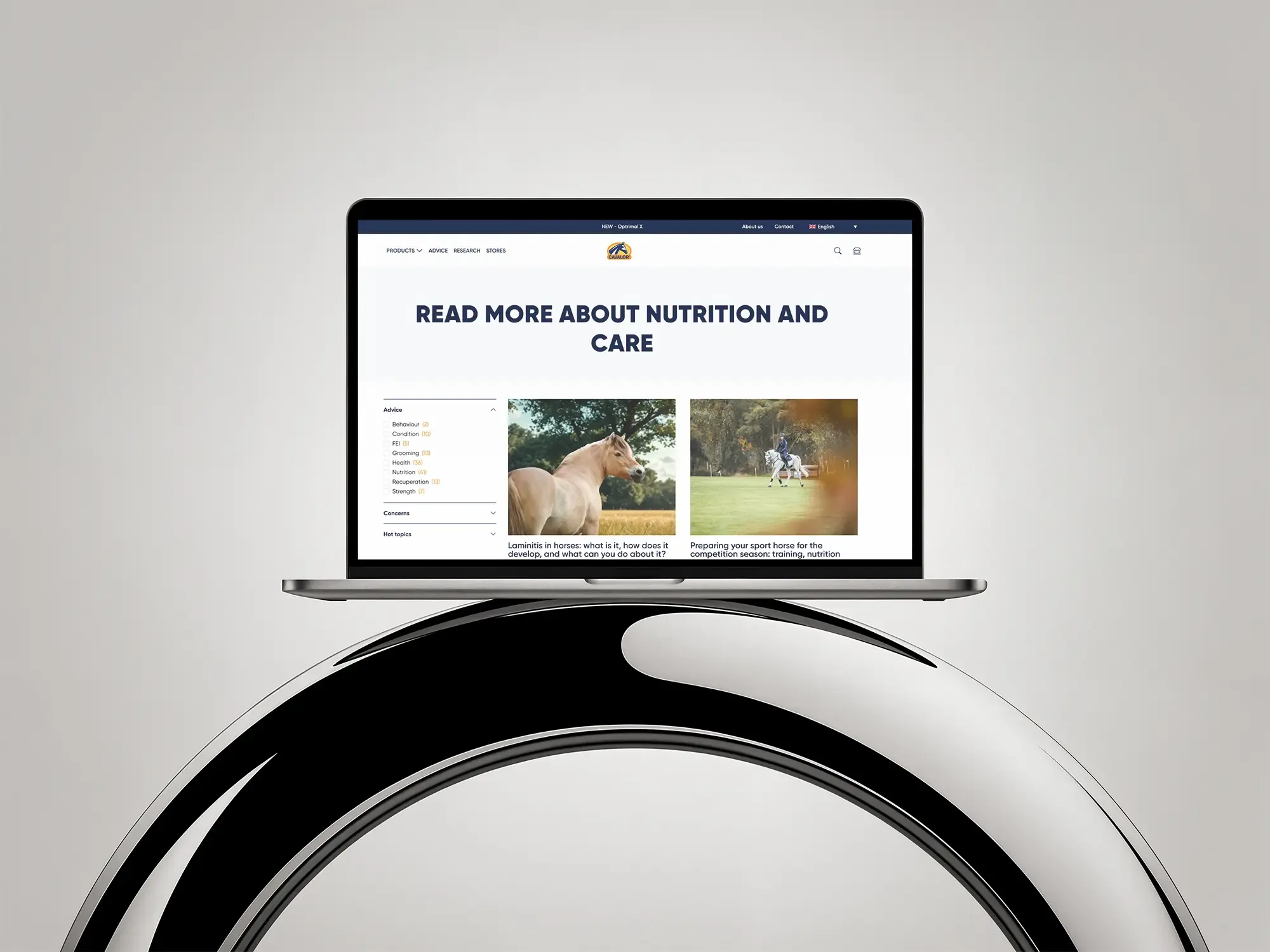 Elementor website voor Cavalor detail image 1