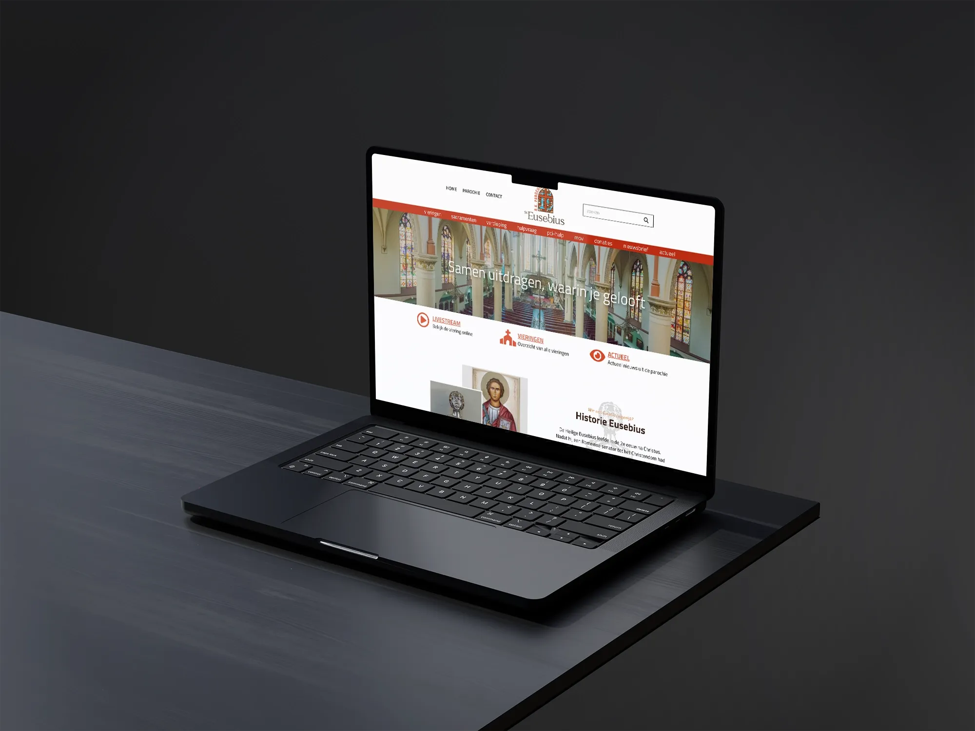 Elementor website voor Eusebius Parochie