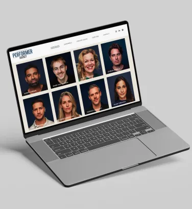 Maatwerk website voor Performer Agency