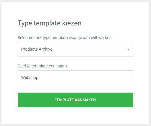 Webshop Elementor maken - product archief pagina maken