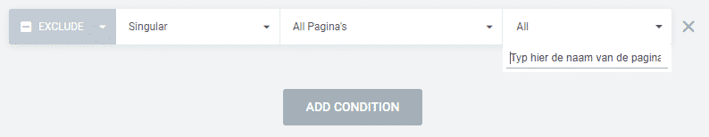 Footer uitsluiten voor bepaalde pagina's