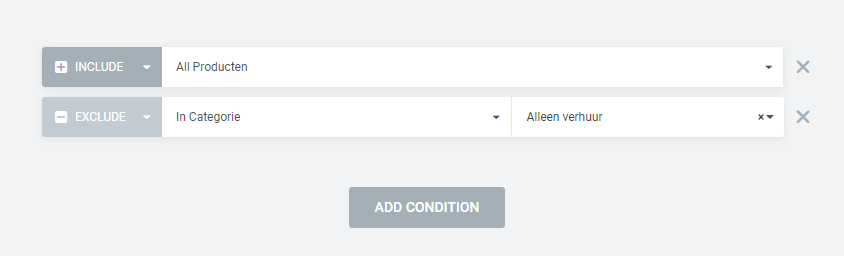 Product template uitsluiten voor bepaalde pagina's