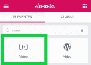 Video popup in WordPress met Elementor - video widget